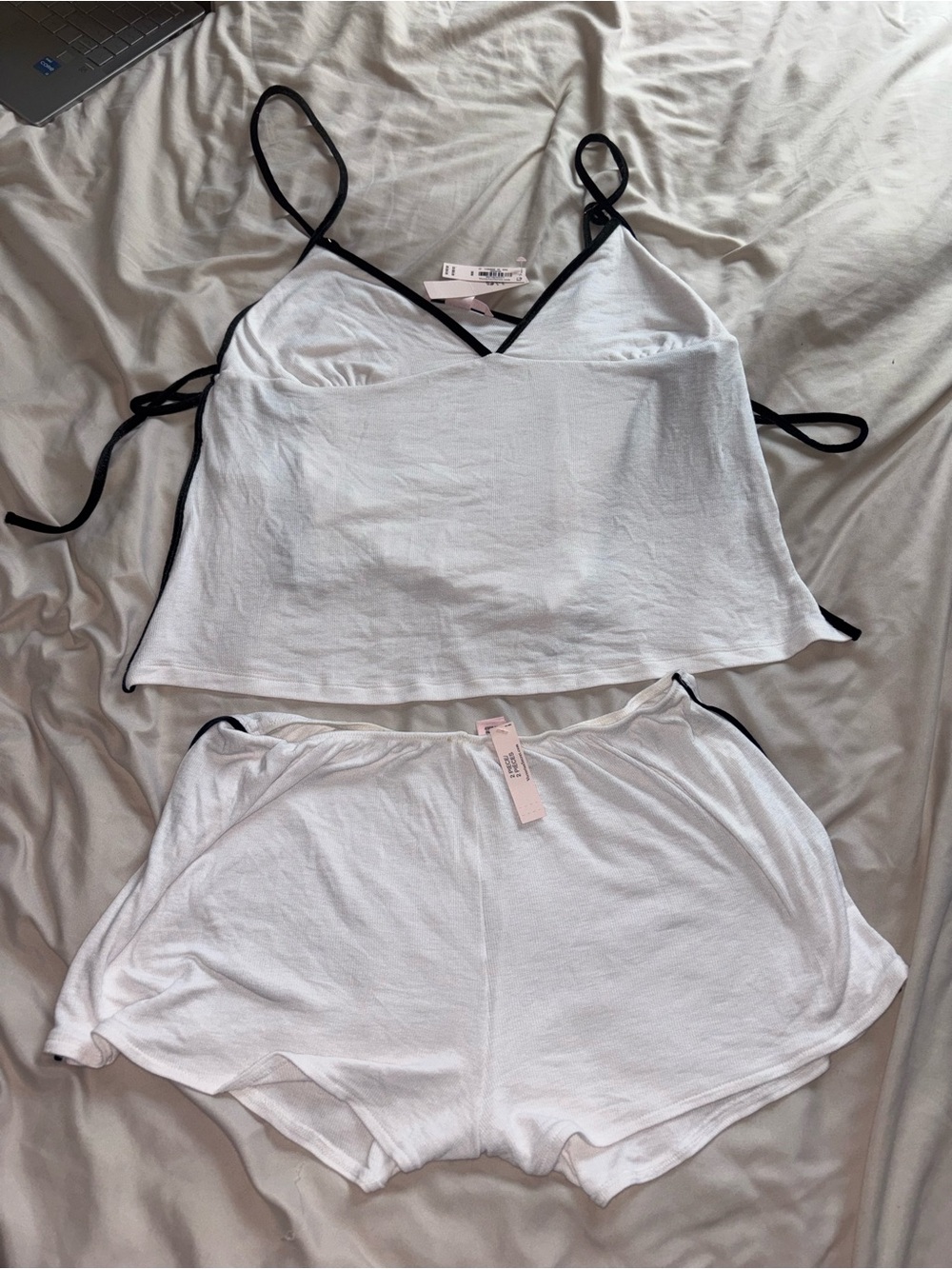 Victoria’s SecretWhite Sleep Cami and Shorts Set